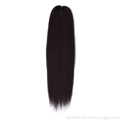 28 inch EZ Braiding Hair Hot Water Setting Yaki Straight Soft Jumbo Braid Japanese Synthetic Kaneka Easy Braids Prestretched